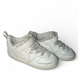 🔥 Nike Court Borough Low Toddler Sz 10c White Sneaker BQ5453-100 🔥
